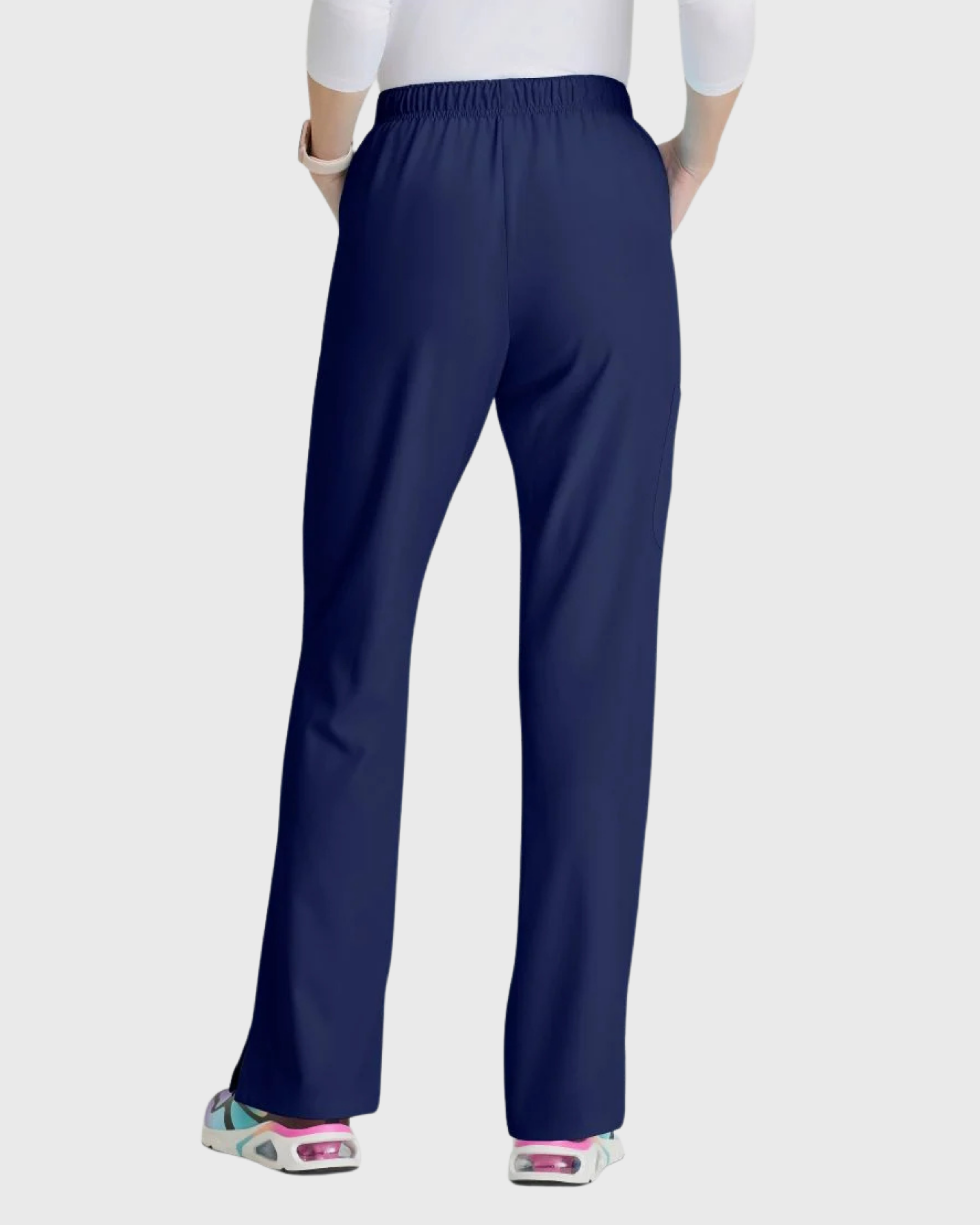 Skechers - Breeze 3’Pocket Curved V’Neck Top & Mid’Rise Straight Leg Pant Scrub Set