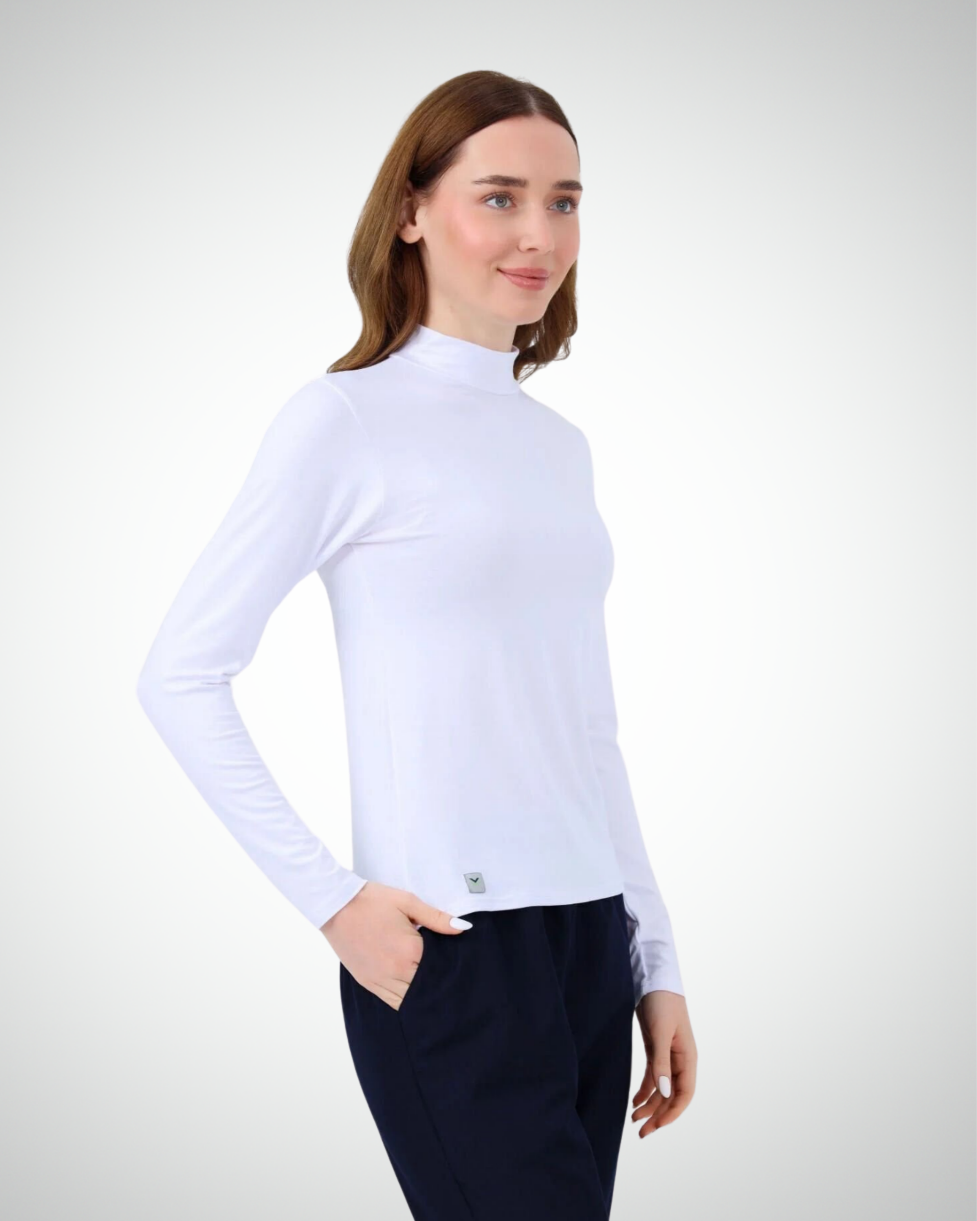 Viridi - Turtleneck Body White