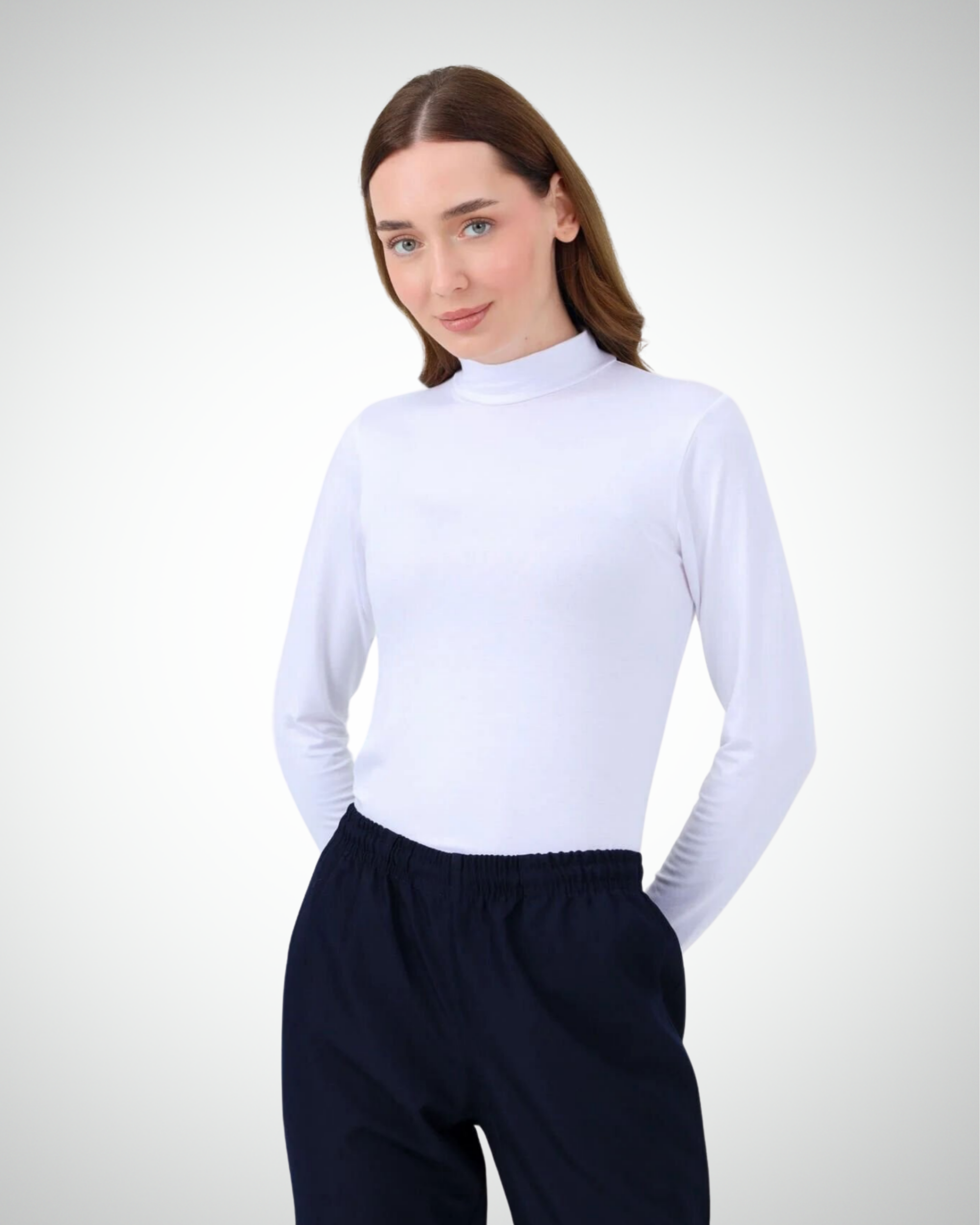 Viridi - Turtleneck Body White