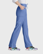 Skechers - Breeze 3’Pocket Curved V’Neck Top & Mid’Rise Straight Leg Pant Scrub Set