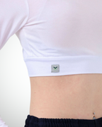 Viridi - Turtleneck Body Crop White