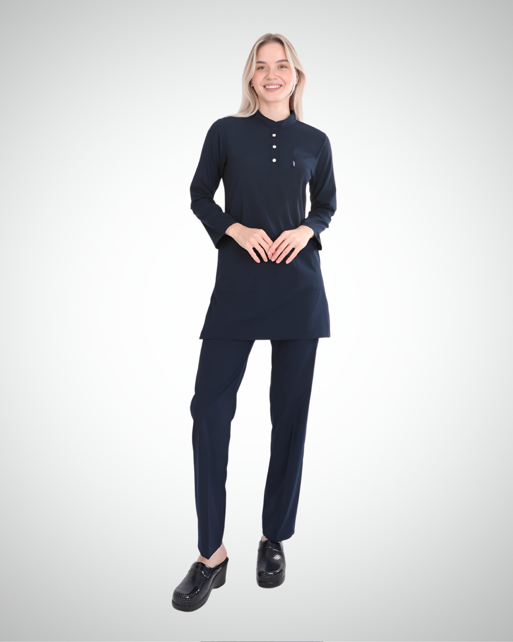 Uçak - Karya Long Sleeve Scrub Set