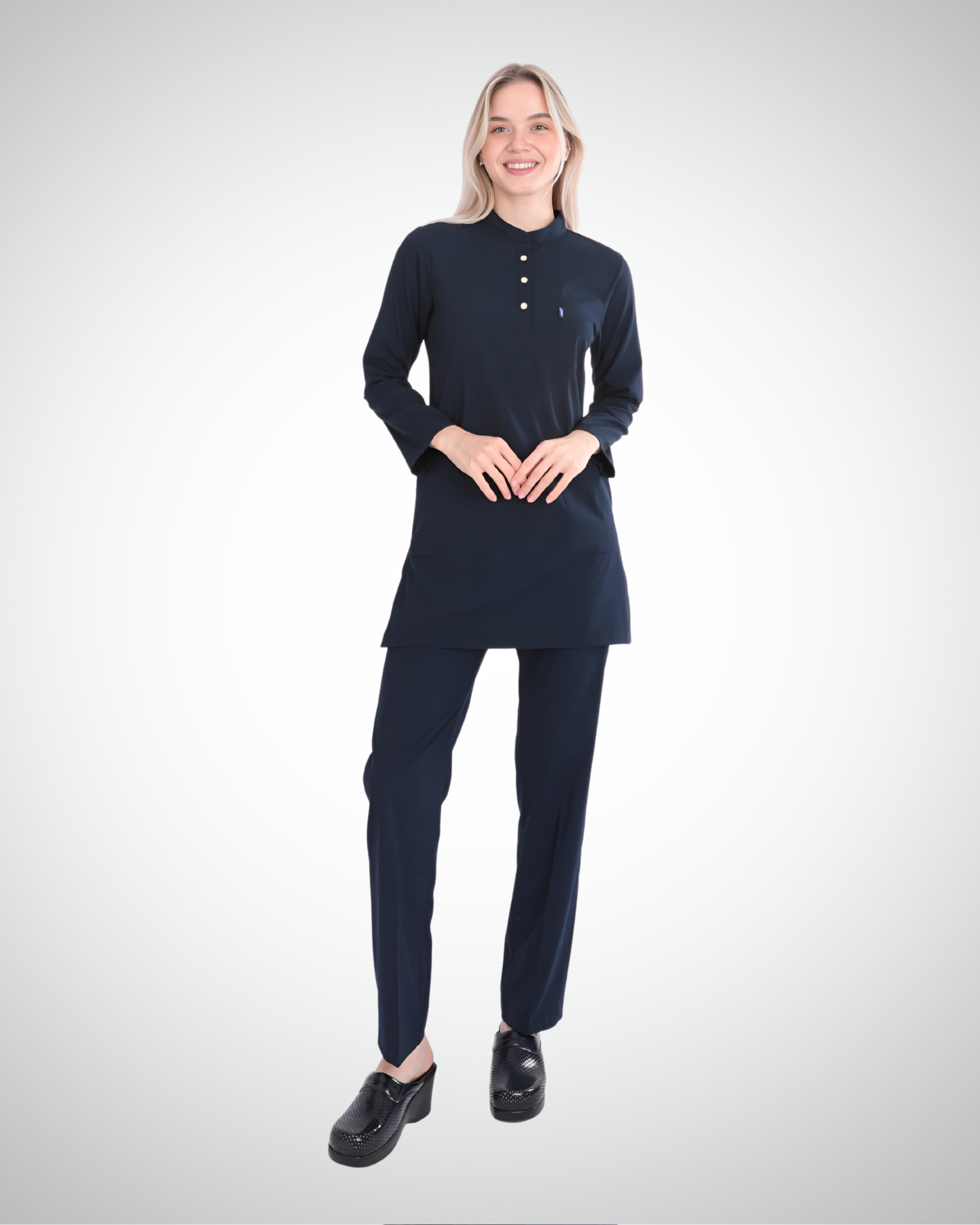 Uçak - Karya Long Sleeve Scrub Set