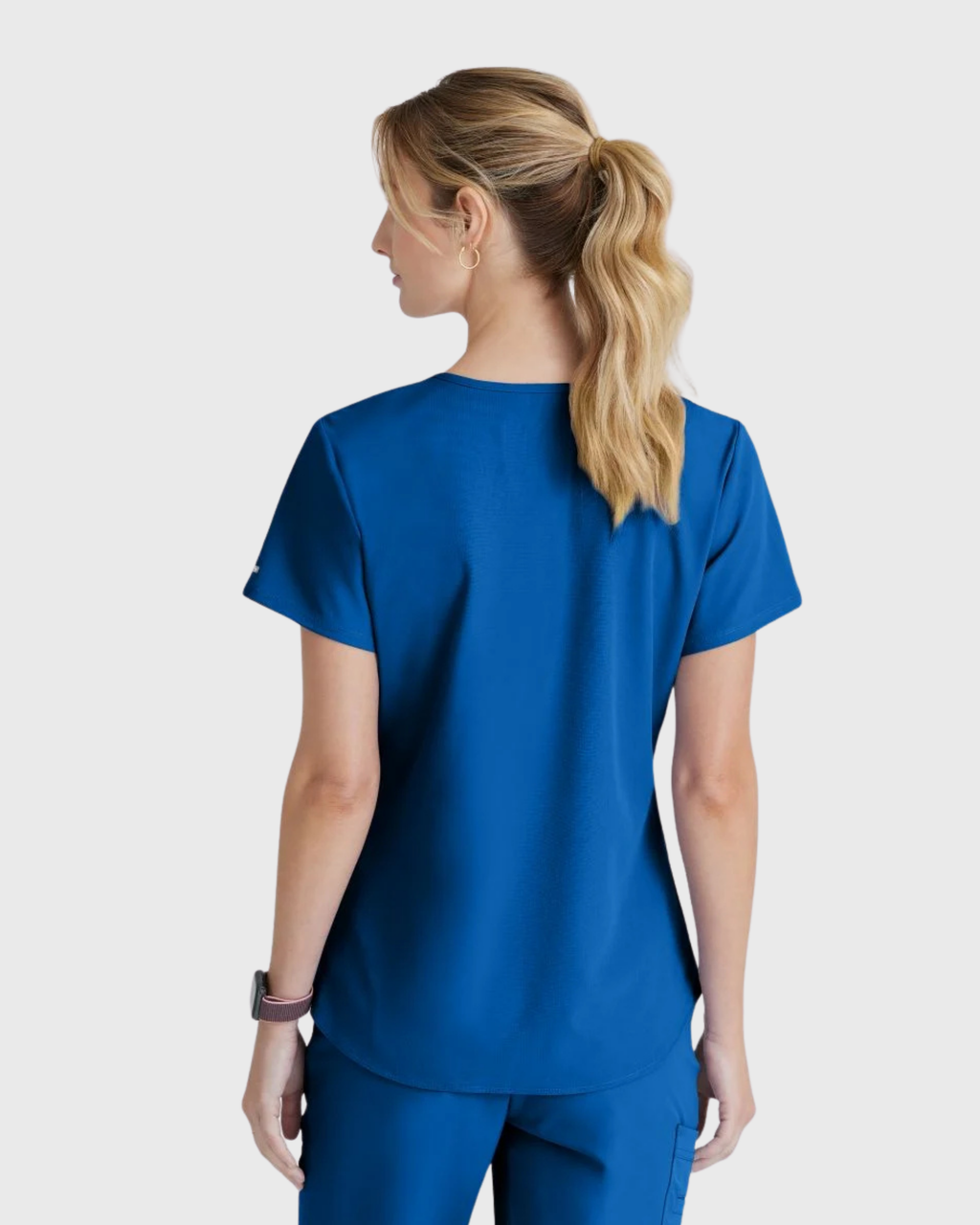 Skechers - Breeze 3’Pocket Curved V’Neck Top & Mid’Rise Straight Leg Pant Scrub Set