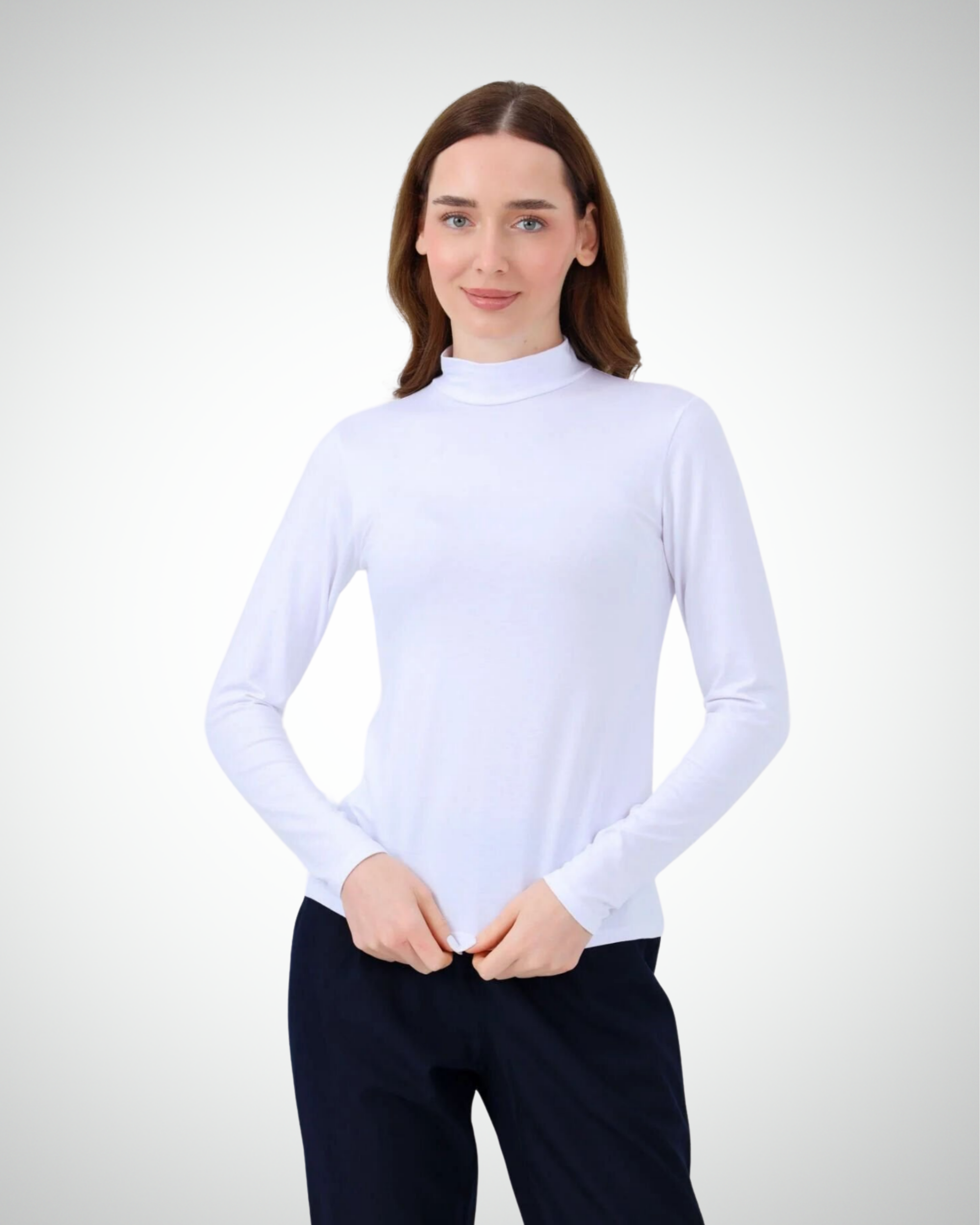 Viridi - Turtleneck Body White