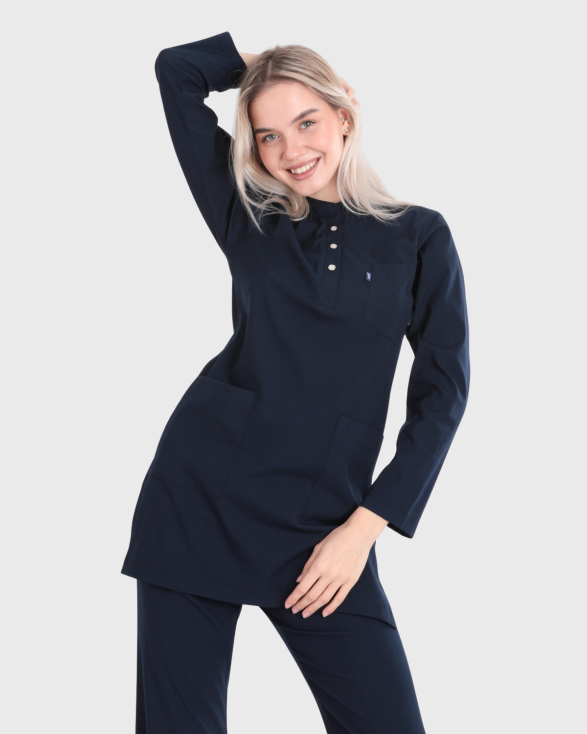 Uçak - Karya Long Sleeve Scrub Set