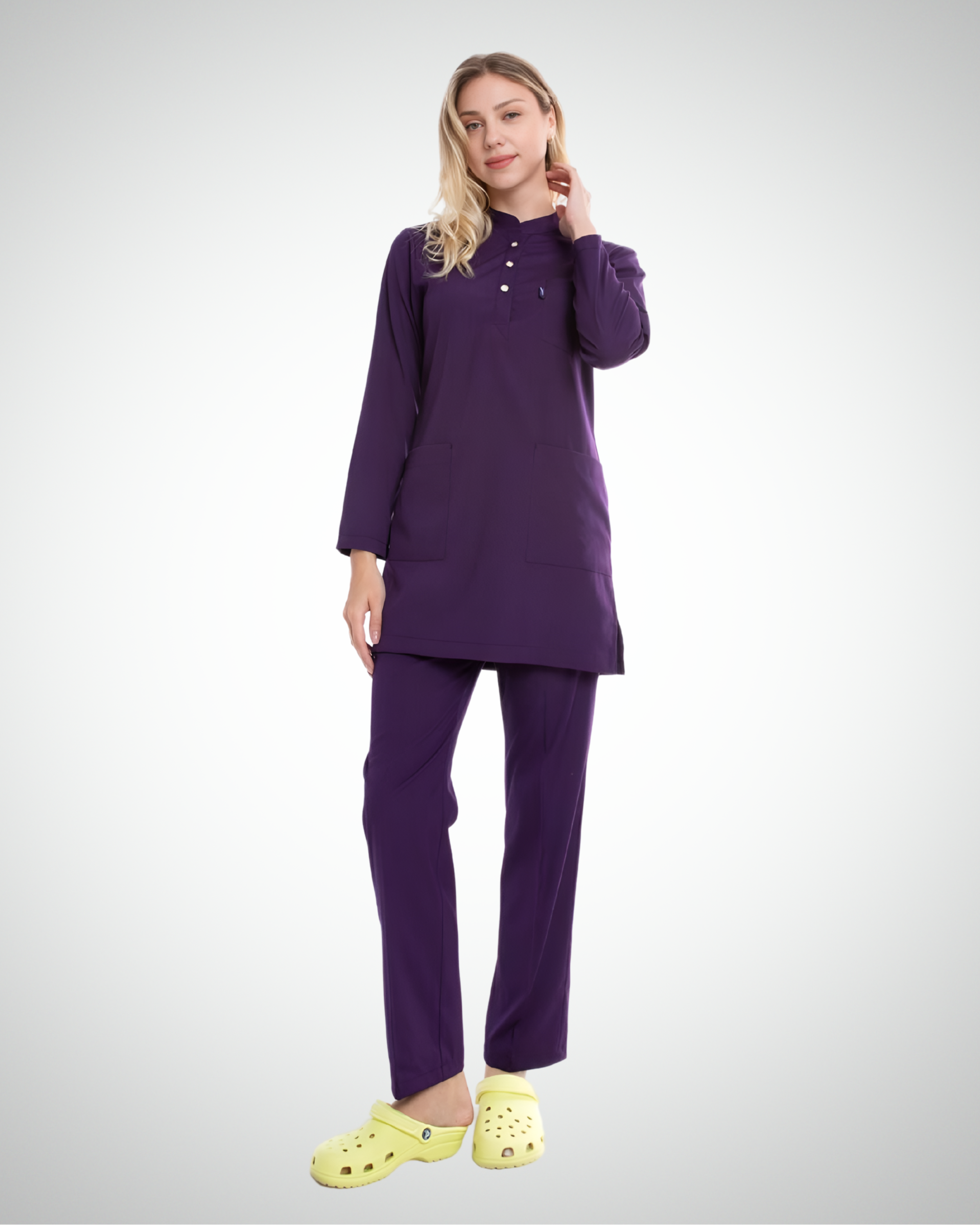 Uçak - Karya Long Sleeve Scrub Set