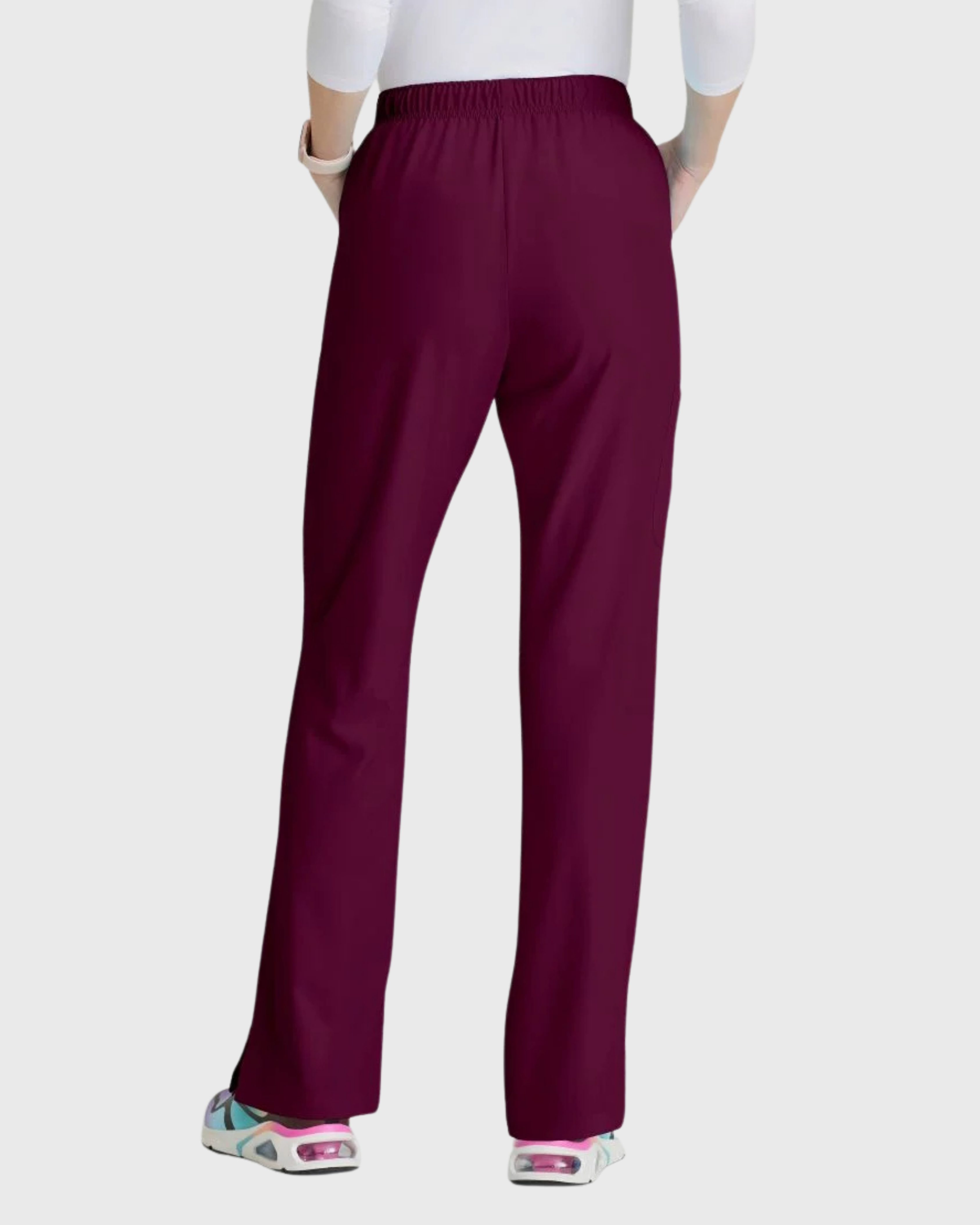 Skechers - Breeze 3’Pocket Curved V’Neck Top & Mid’Rise Straight Leg Pant Scrub Set