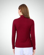 Viridi - Turtleneck Body Claret Red