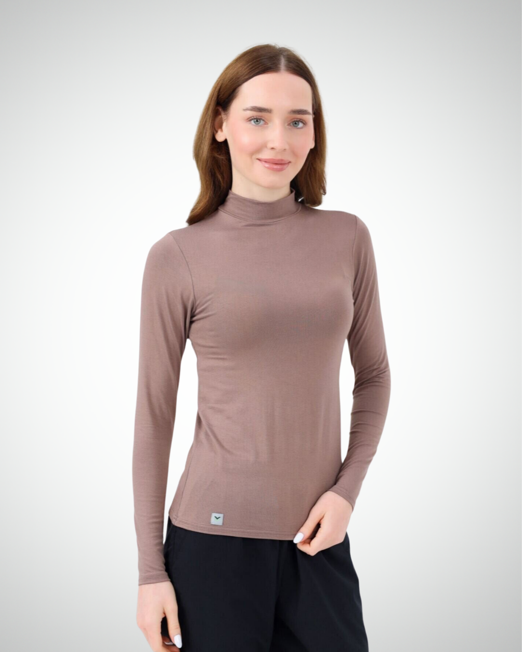 Viridi - Turtleneck Collar Body Dark Mink