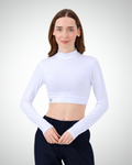 Viridi - Turtleneck Body Crop White