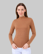 Viridi - Fisherman Collar Striped Body Tarcin & White