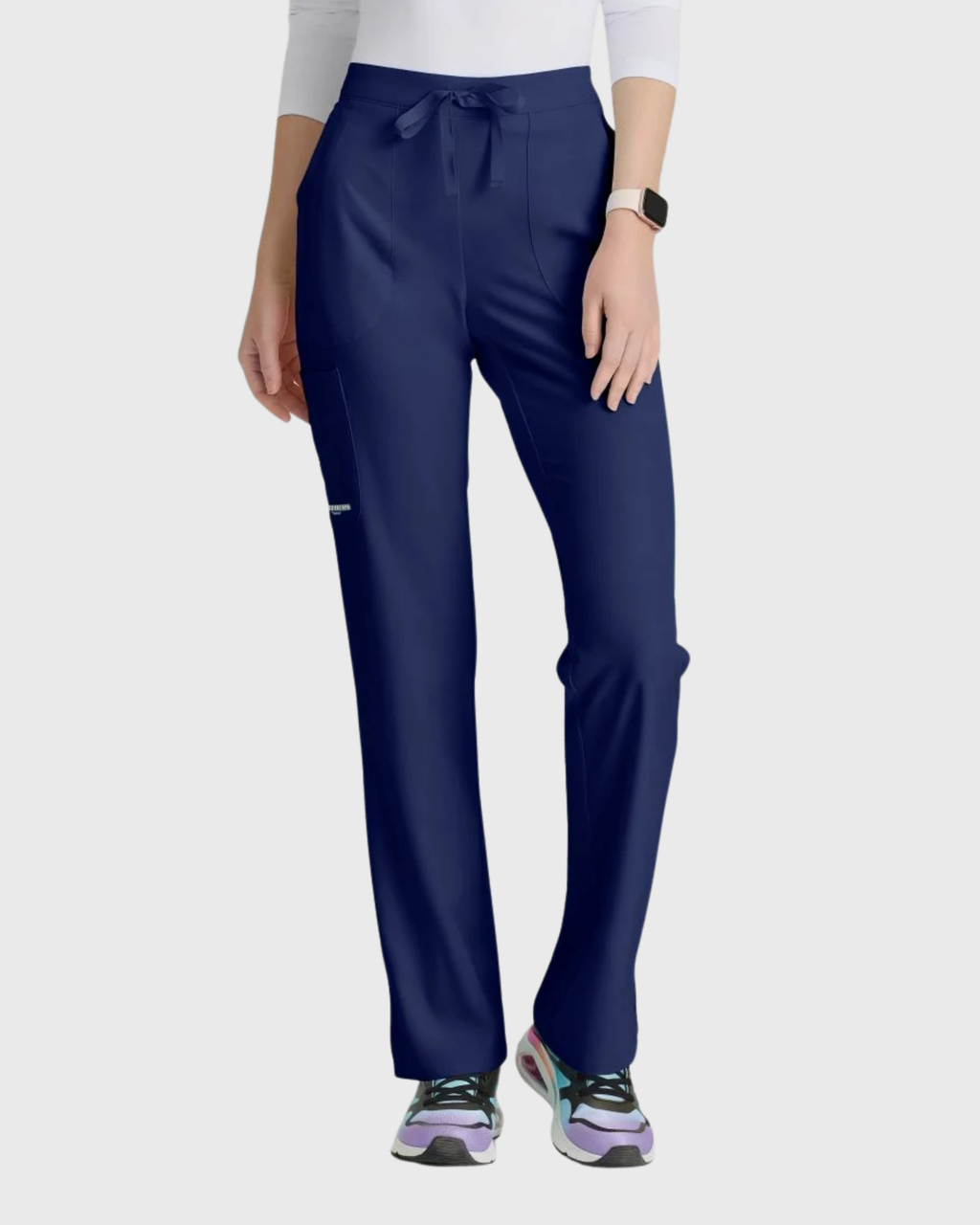 Skechers - Breeze 3’Pocket Curved V’Neck Top & Mid’Rise Straight Leg Pant Scrub Set