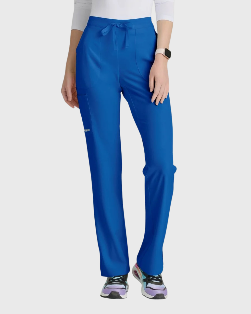 Skechers - Breeze 3’Pocket Curved V’Neck Top & Mid’Rise Straight Leg Pant Scrub Set