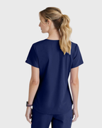 Skechers - Breeze 3’Pocket Curved V’Neck Top & Mid’Rise Straight Leg Pant Scrub Set