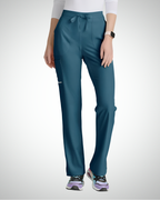 Skechers - Breeze 3’Pocket Curved V’Neck Top & Mid’Rise Straight Leg Pant Scrub Set