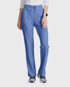 Skechers - Breeze 3’Pocket Curved V’Neck Top & Mid’Rise Straight Leg Pant Scrub Set