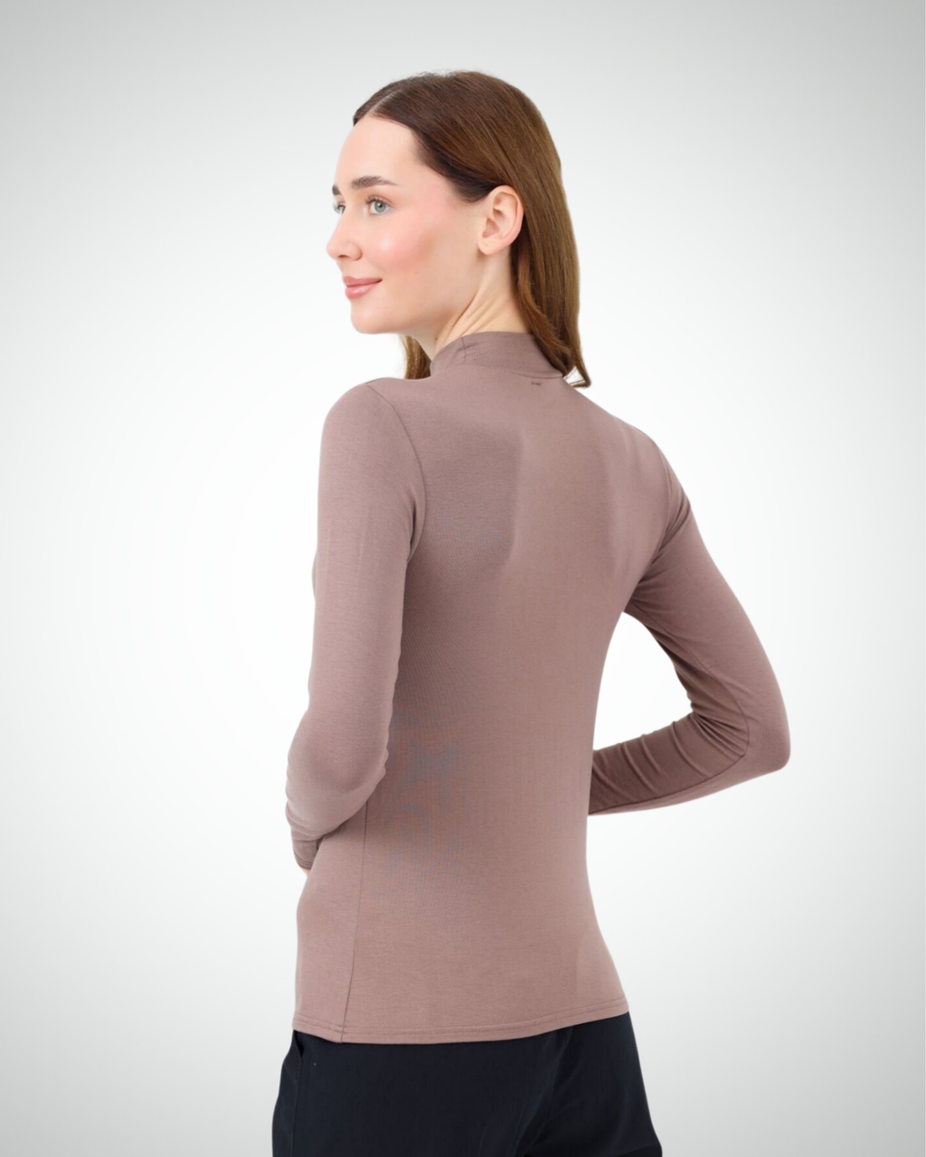 Viridi - Turtleneck Collar Body Dark Mink