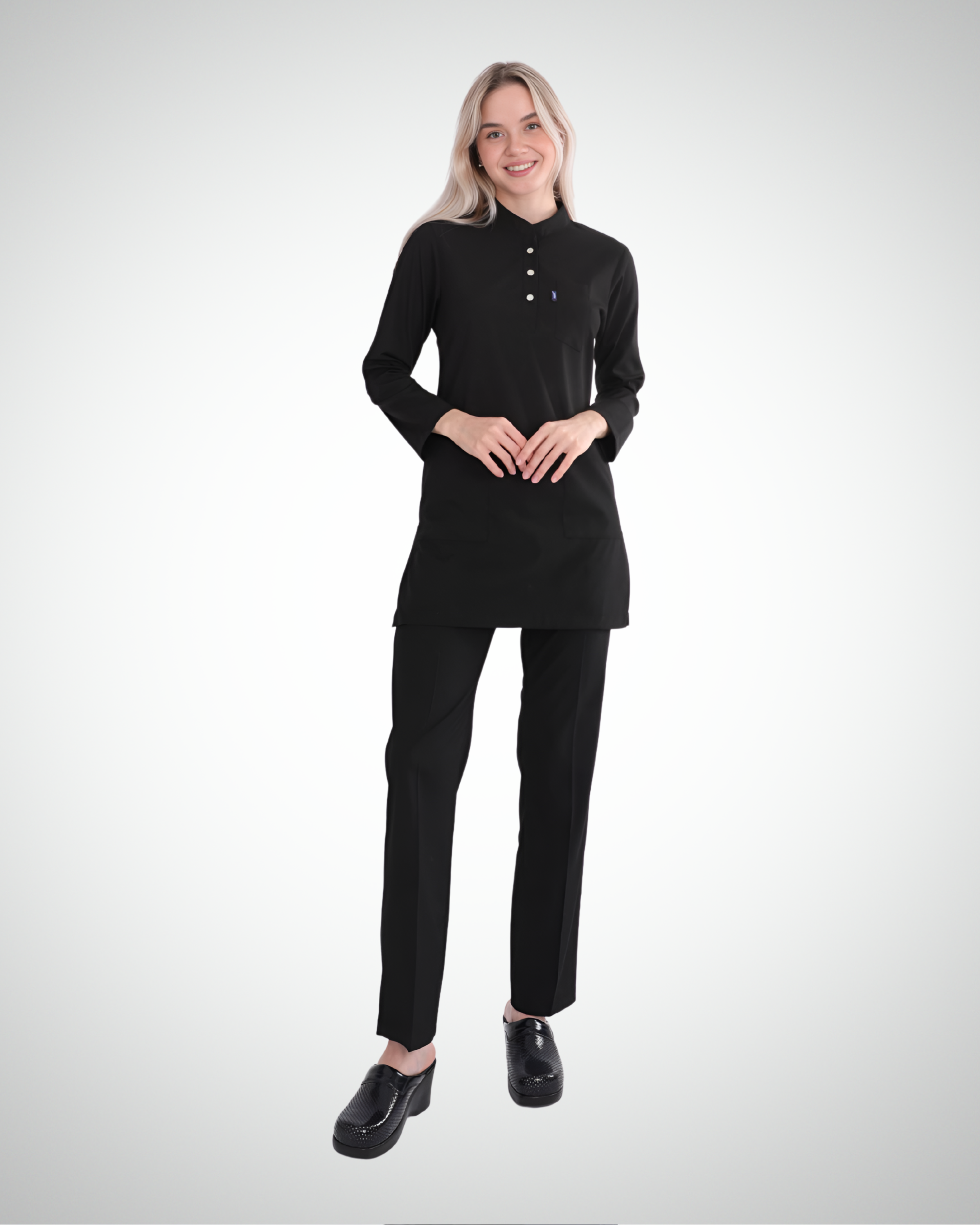 Uçak - Karya Long Sleeve Scrub Set