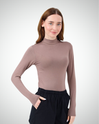 Viridi - Turtleneck Collar Body Dark Mink