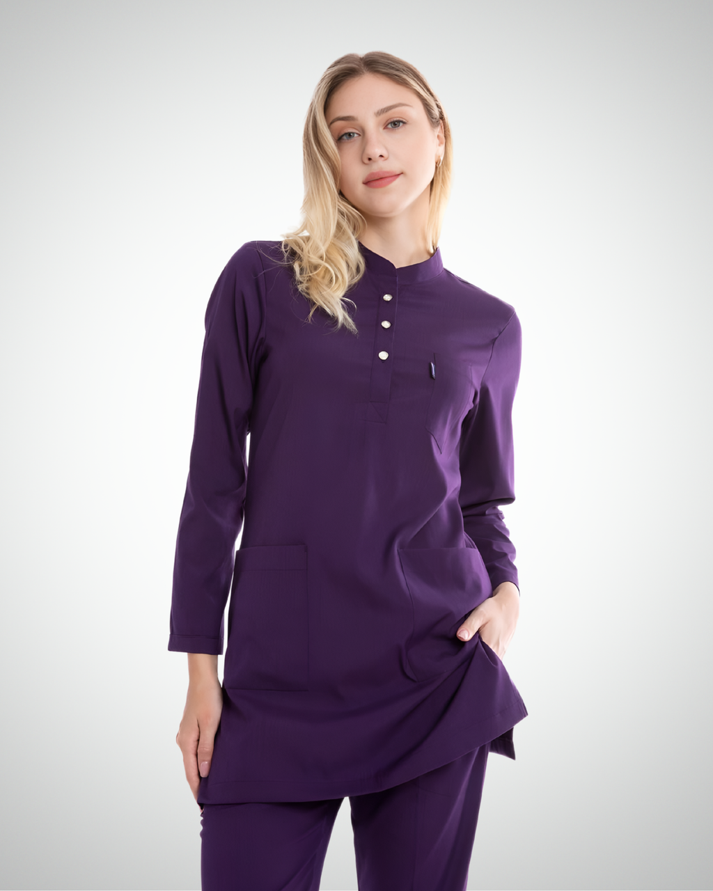 Uçak - Karya Long Sleeve Scrub Set